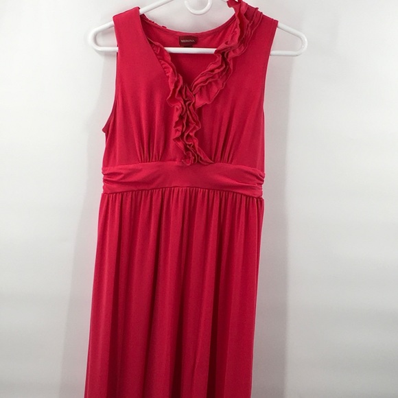 Merona Dresses & Skirts - Merona red sun dress maxi dress BoHo S